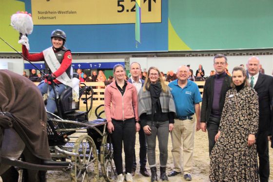 Carola Slater-Diener gewann die Masters-Wertung im Fahren mit Lando CD und Larino. Foto: Hansjürgen Wille